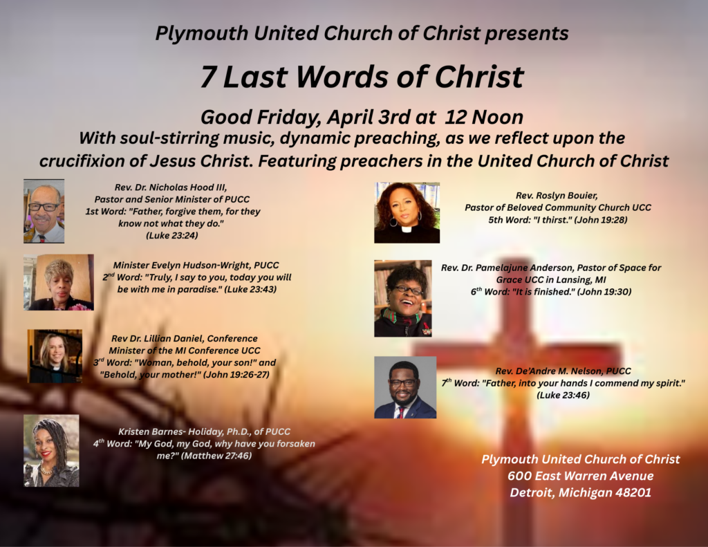Poster of 7 last words of Christ Good Friday program