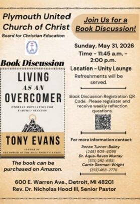 Book discussion poster